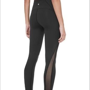 Lululemon Luon Highrise Mesh Panel Leggings, Size 4
